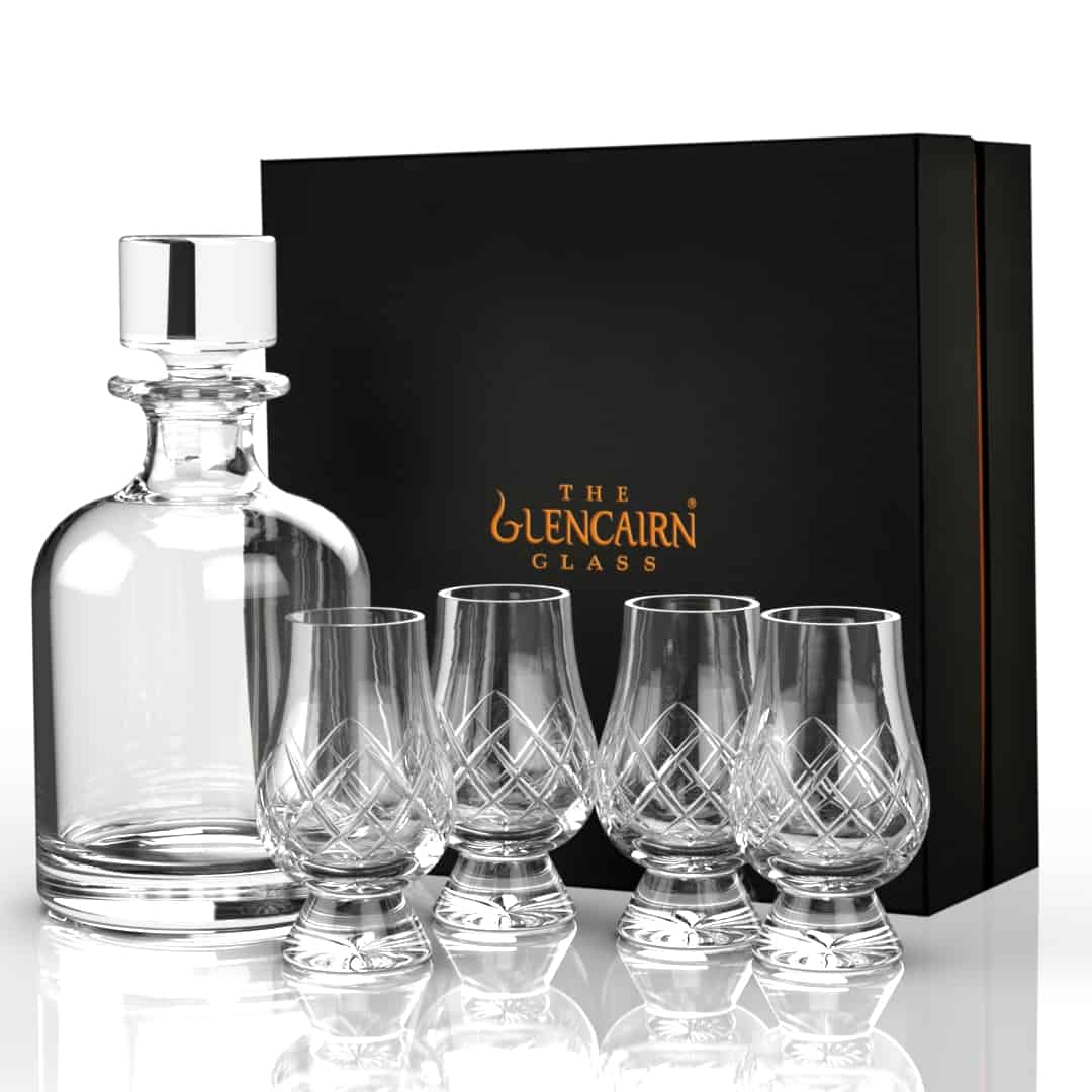 Glencairn Decanter Set with Cut Glasses | Gifts for Whisky Lovers